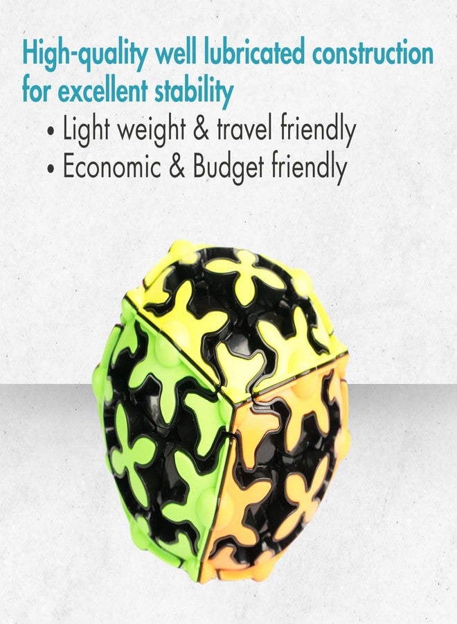 aCADZO Gear Sphere 3x3 Gear Structure Brain Teaser Puzzle Cube Collection for Kids, Suitable for Brain Development and Puzzle Games (3×3 Gear Ball) - Image 4
